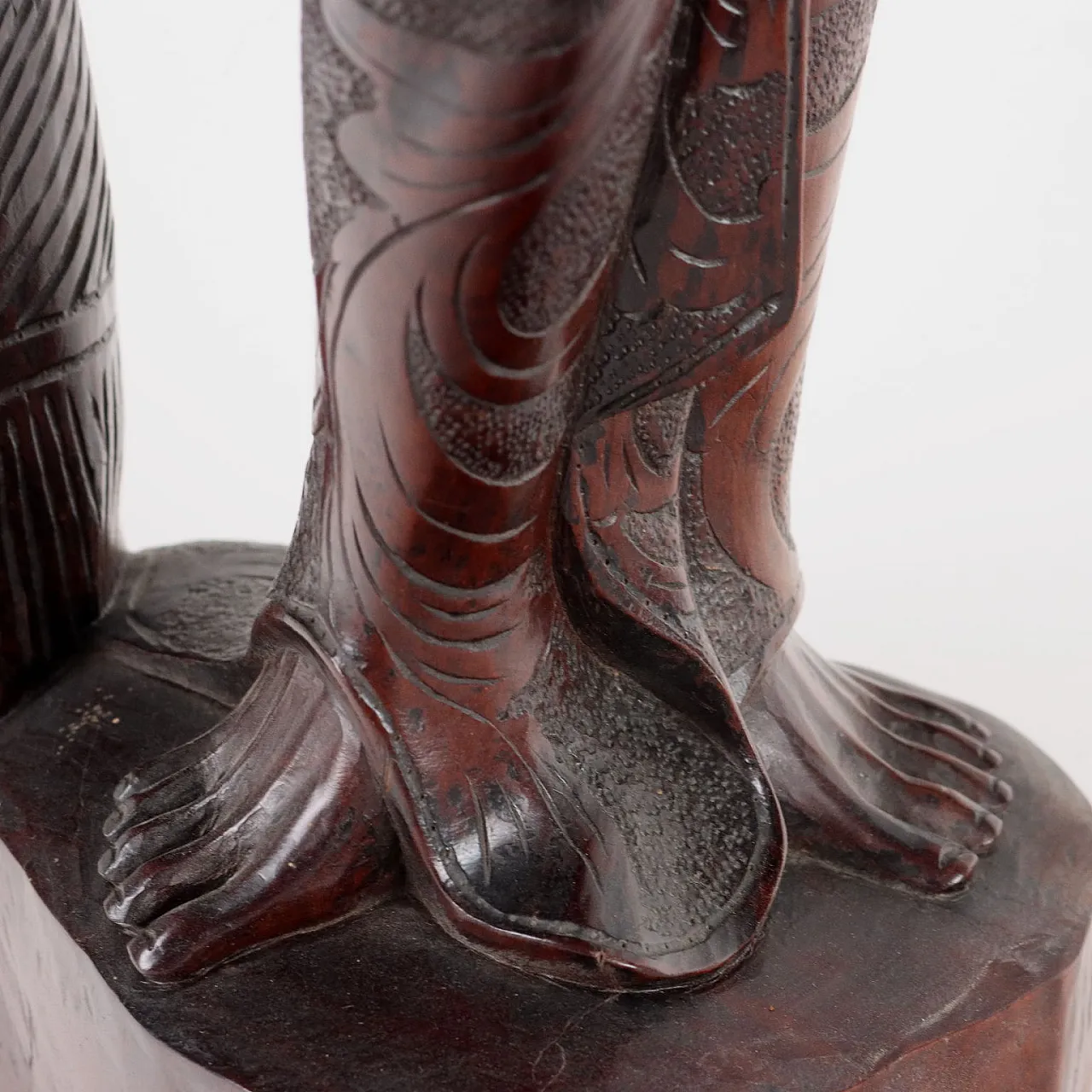 Female Figure, carved wooden statue, 20th century 10