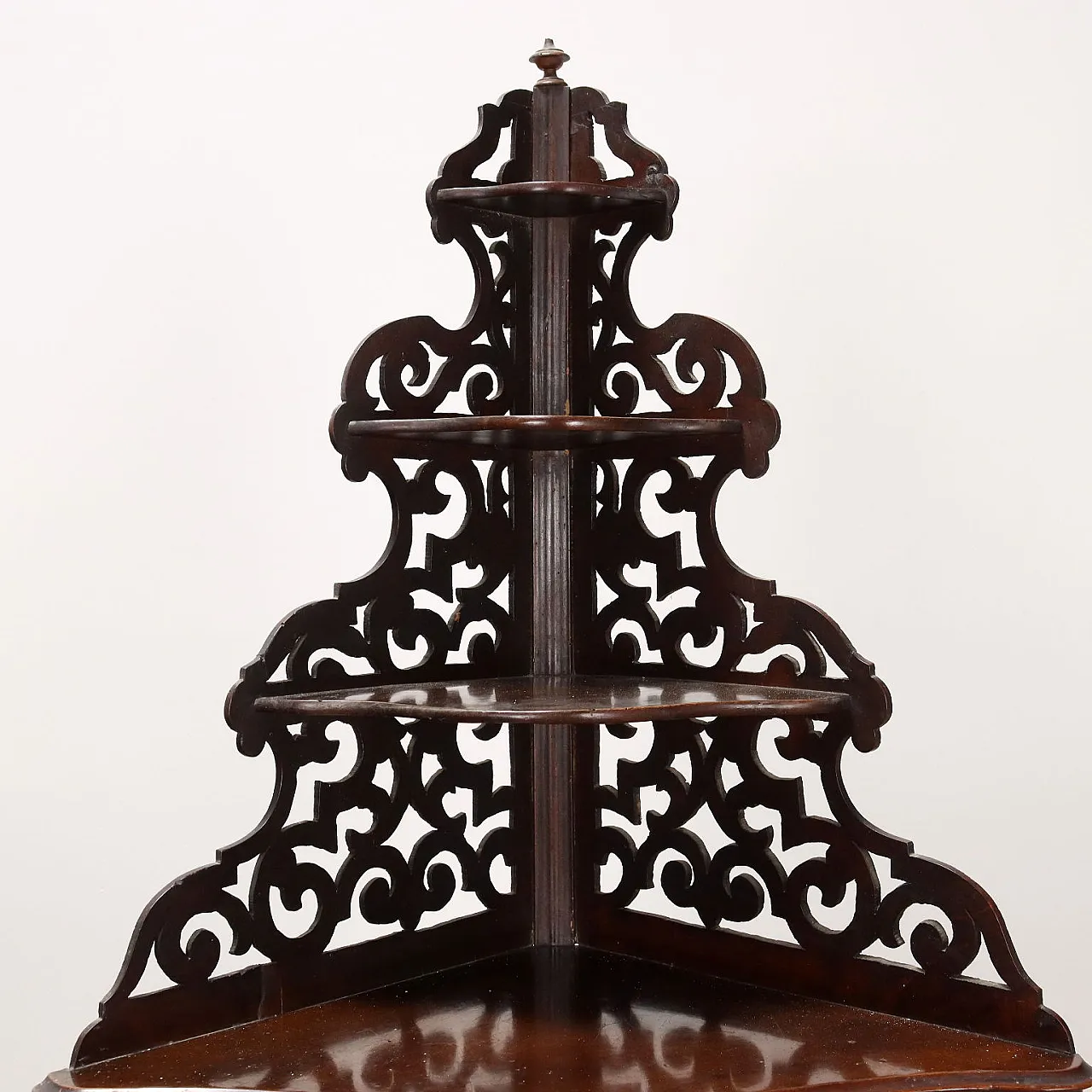 Angoliera Luigi Filippo in legno, metà '800 3