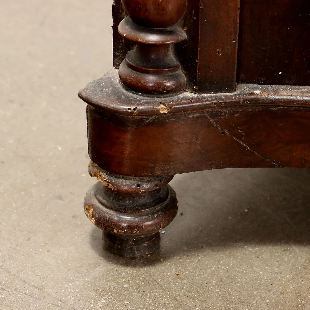 Angoliera Luigi Filippo in legno, metà '800 7