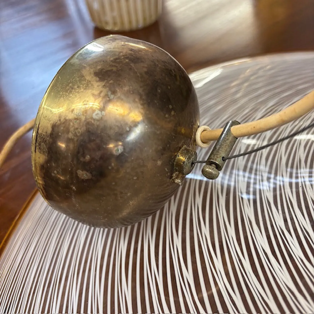 Lampadario Cappello di Strega di Venini in vetro di Murano, anni '70 3