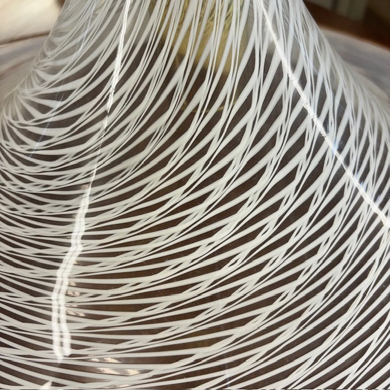 Lampadario Cappello di Strega di Venini in vetro di Murano, anni '70 4