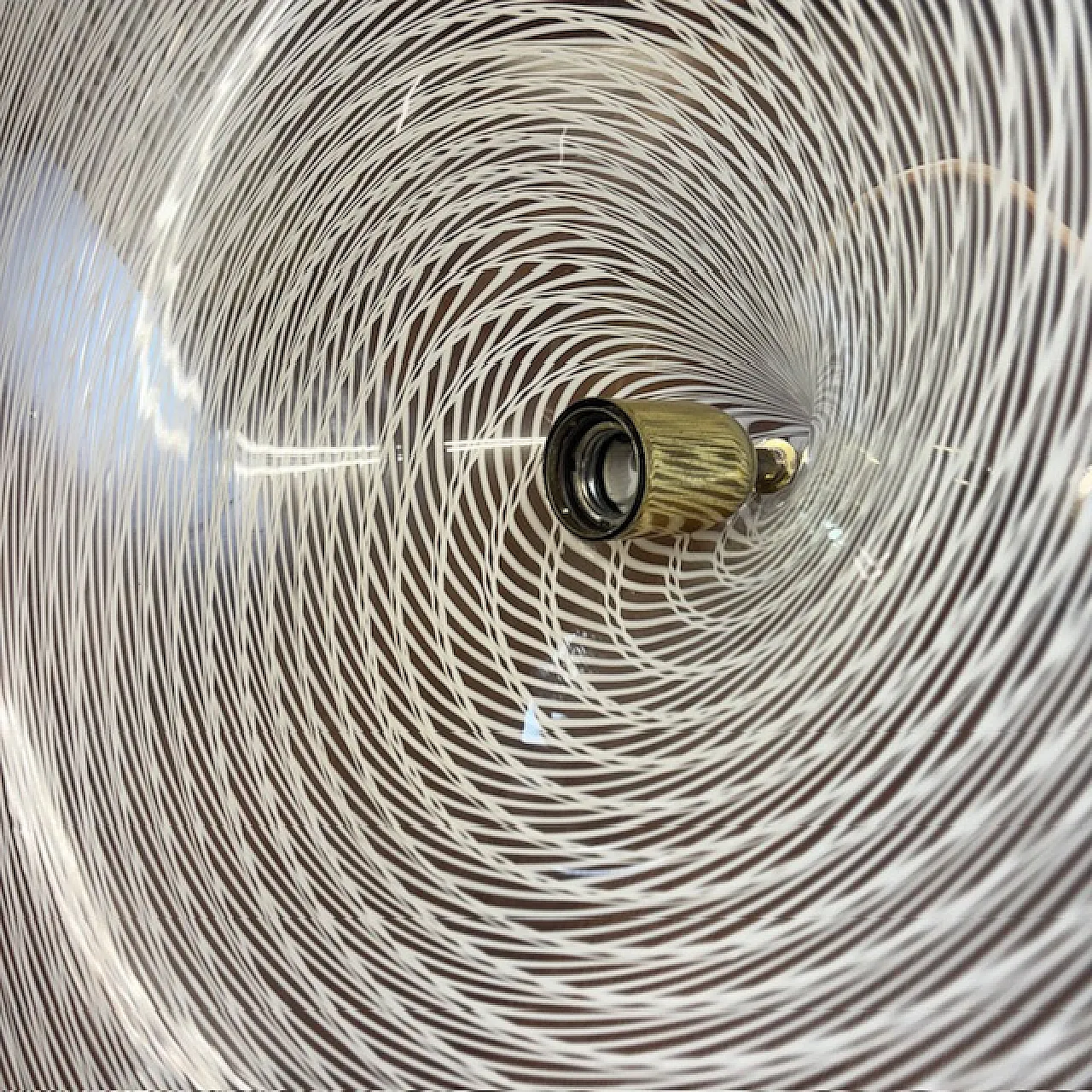 Lampadario Cappello di Strega di Venini in vetro di Murano, anni '70 6