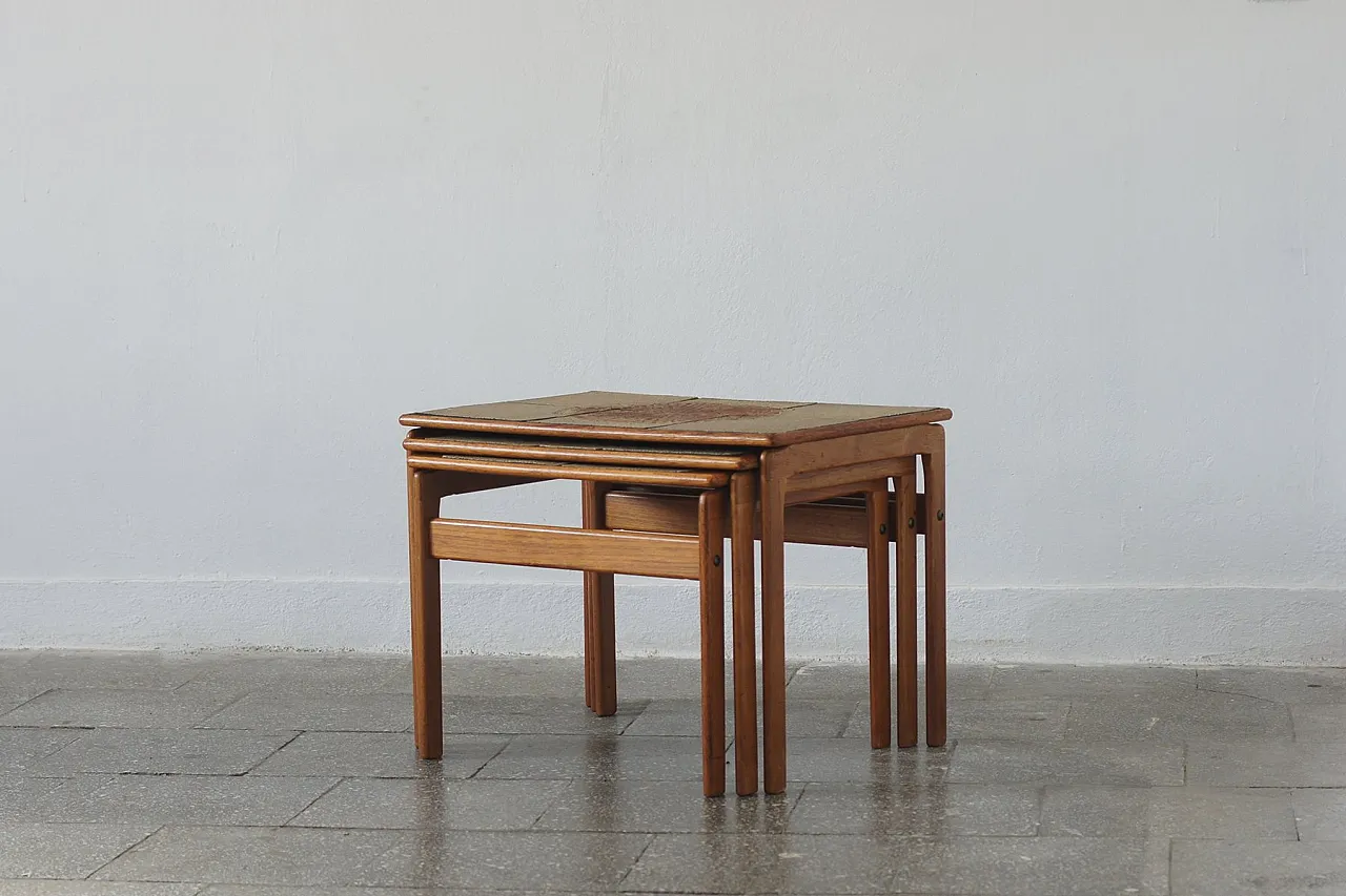 3 Tavolini in teak di Trioh, anni '60 4