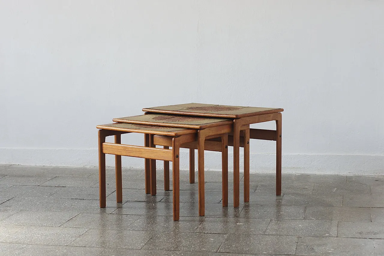 3 Tavolini in teak di Trioh, anni '60 5