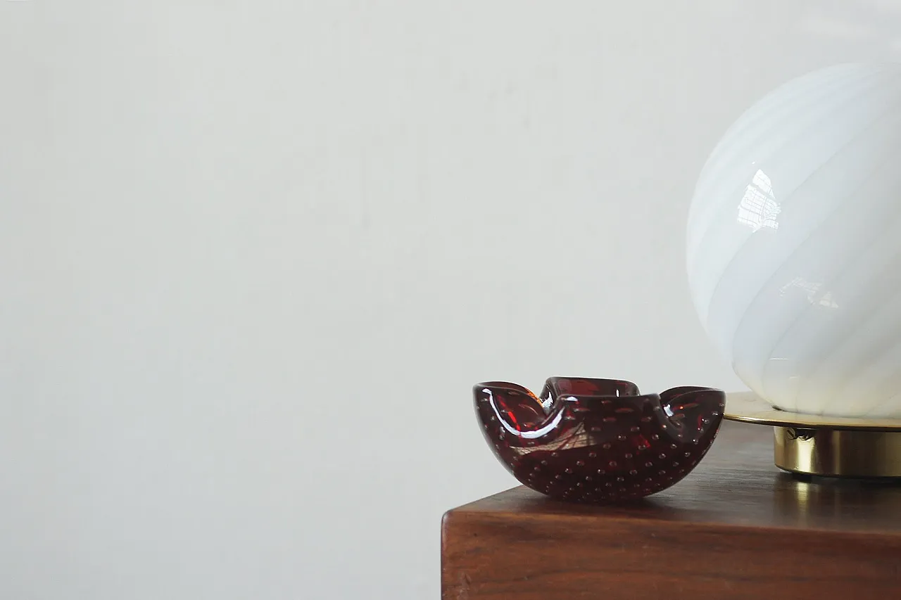 Posacenere Bullicante in vetro di Alfredo Barbini, anni '70 4