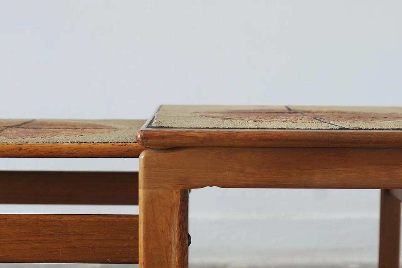 3 Tavolini in teak di Trioh, anni '60 10