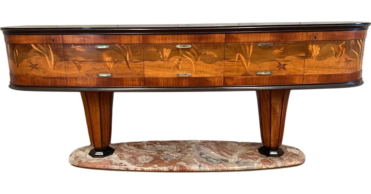 Sideboard with Mirror by Vittorio Dassi for Dassi Mobili Moderni, 1950 15