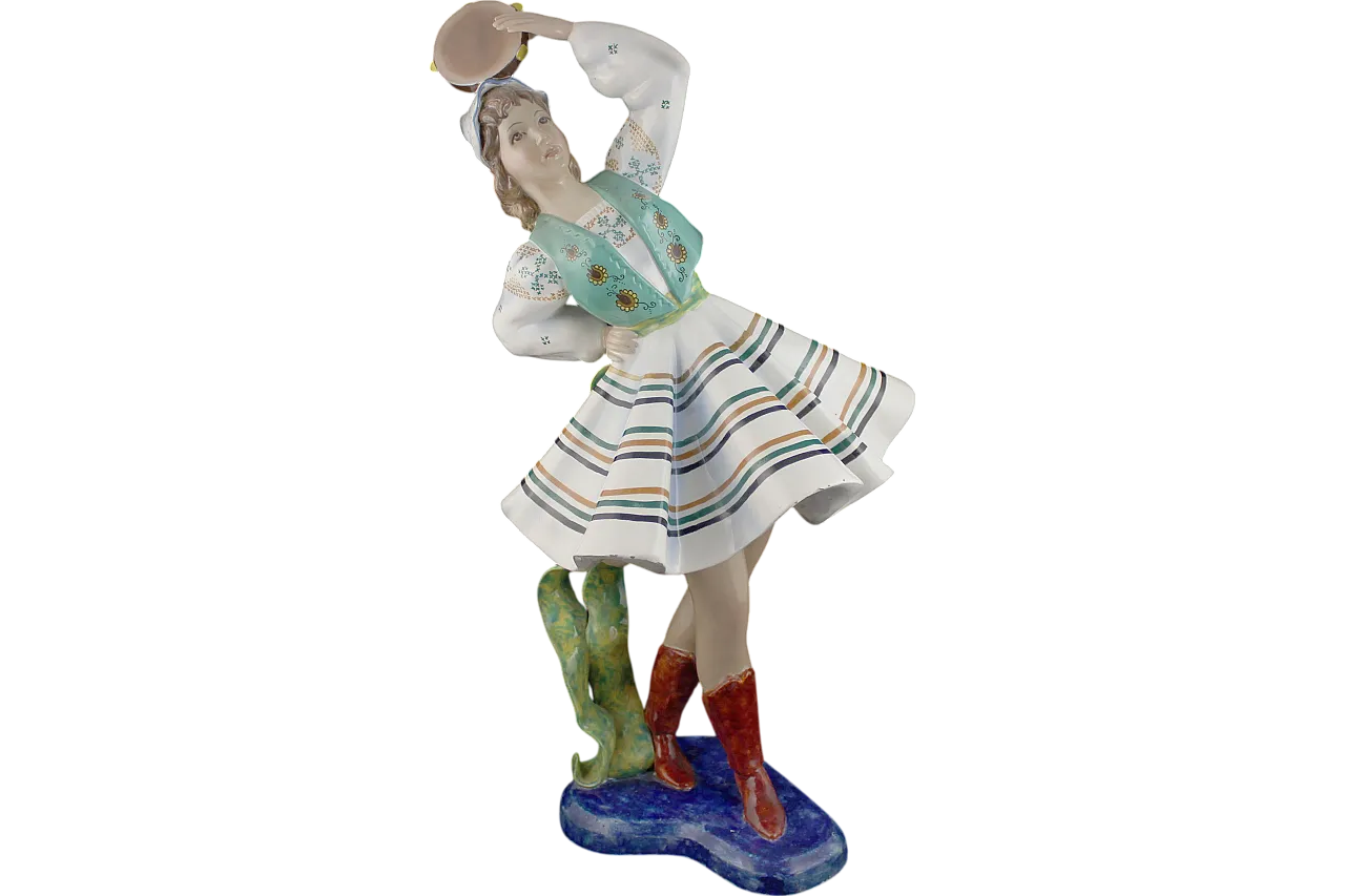 Ceramic Figure of a Dancing Girl from Le Bertetti, 1940s 11