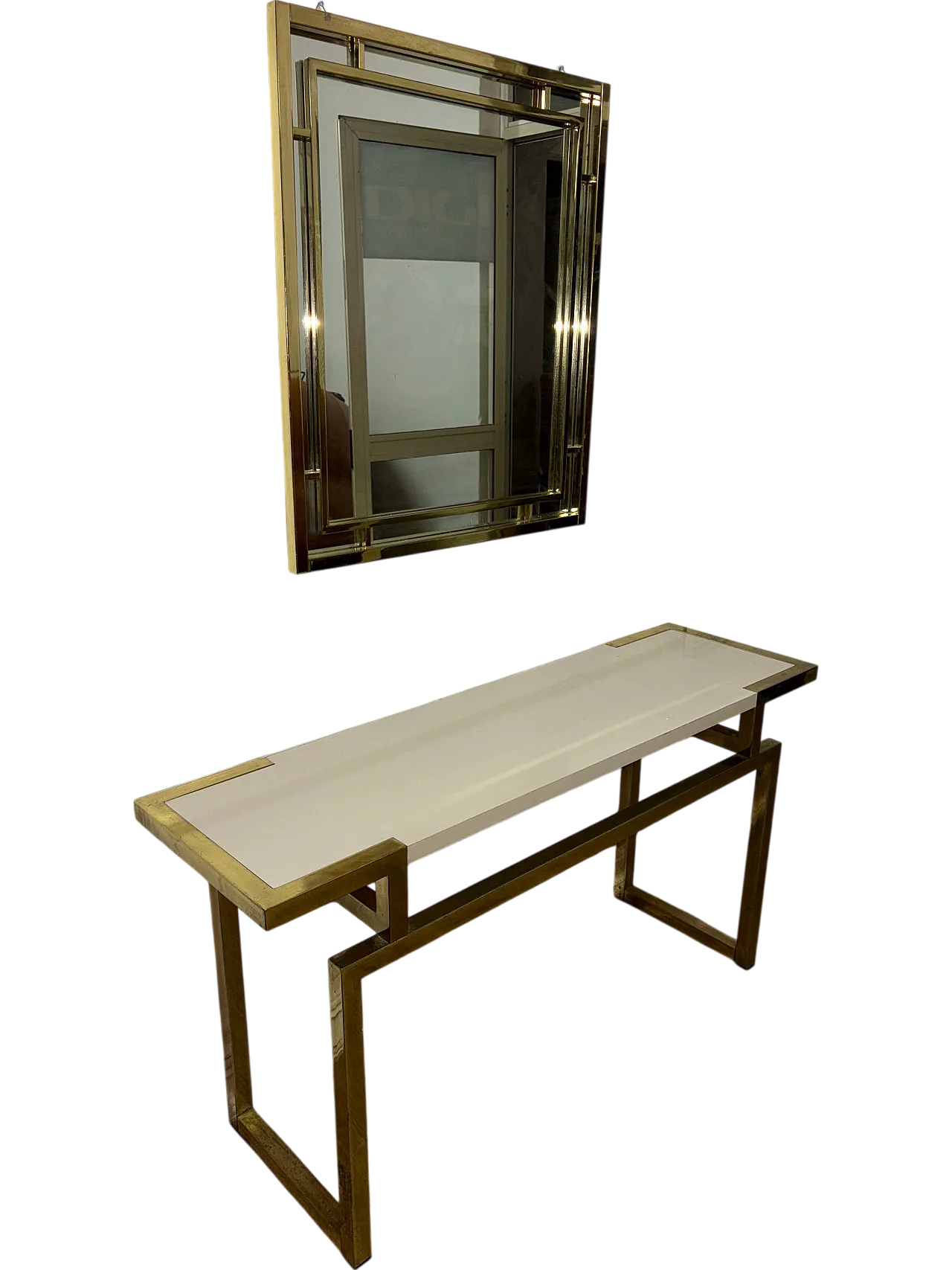 Console con specchio, anni '80 13