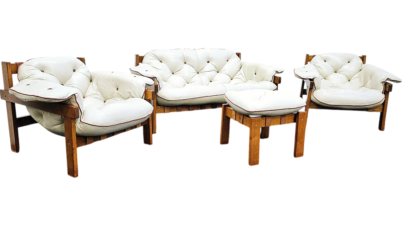 Set di 4 poltrone Senatore, 1986 11