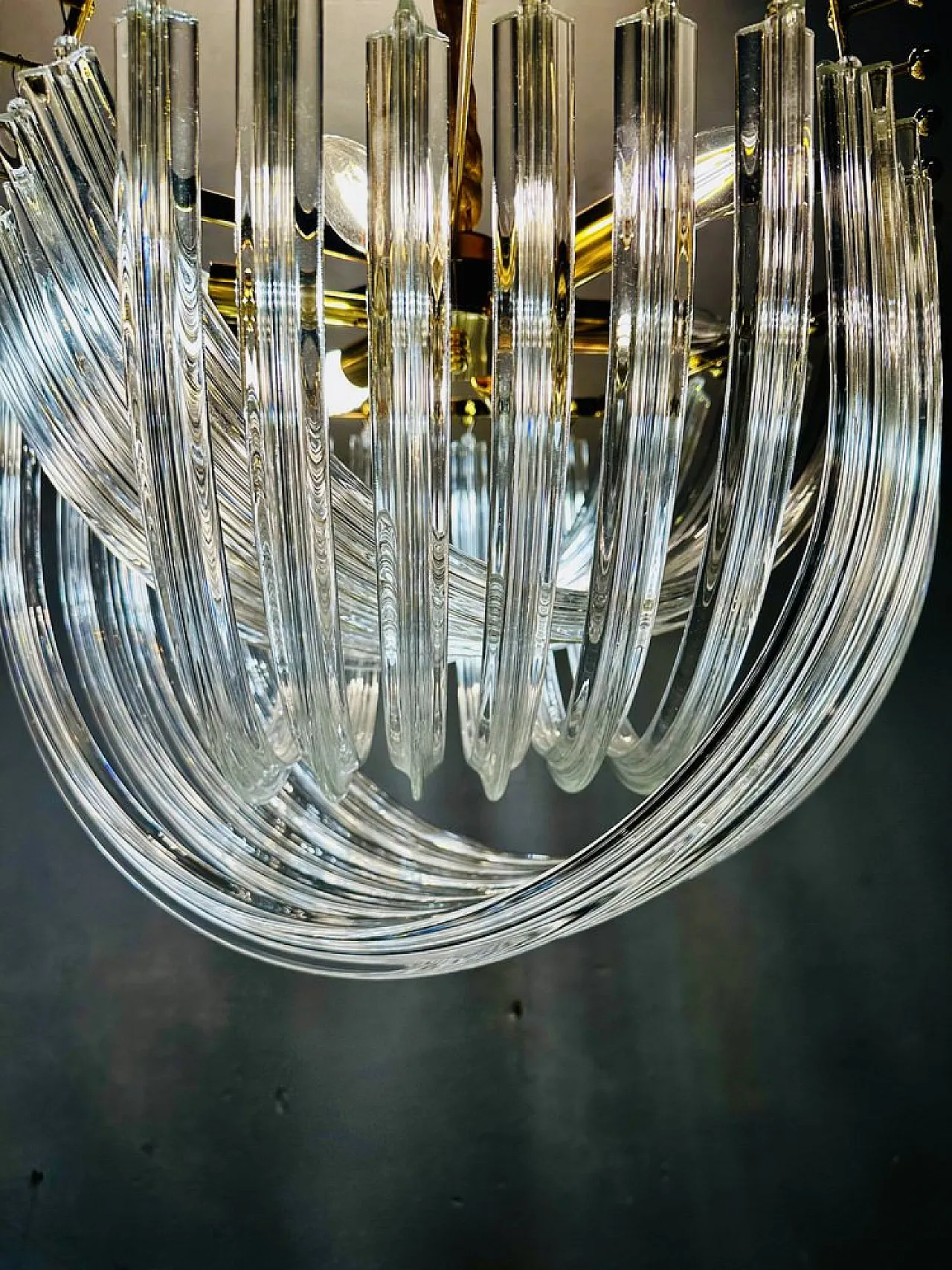 Lampadario trilobo Venini di Paolo Venini, anni '80 2