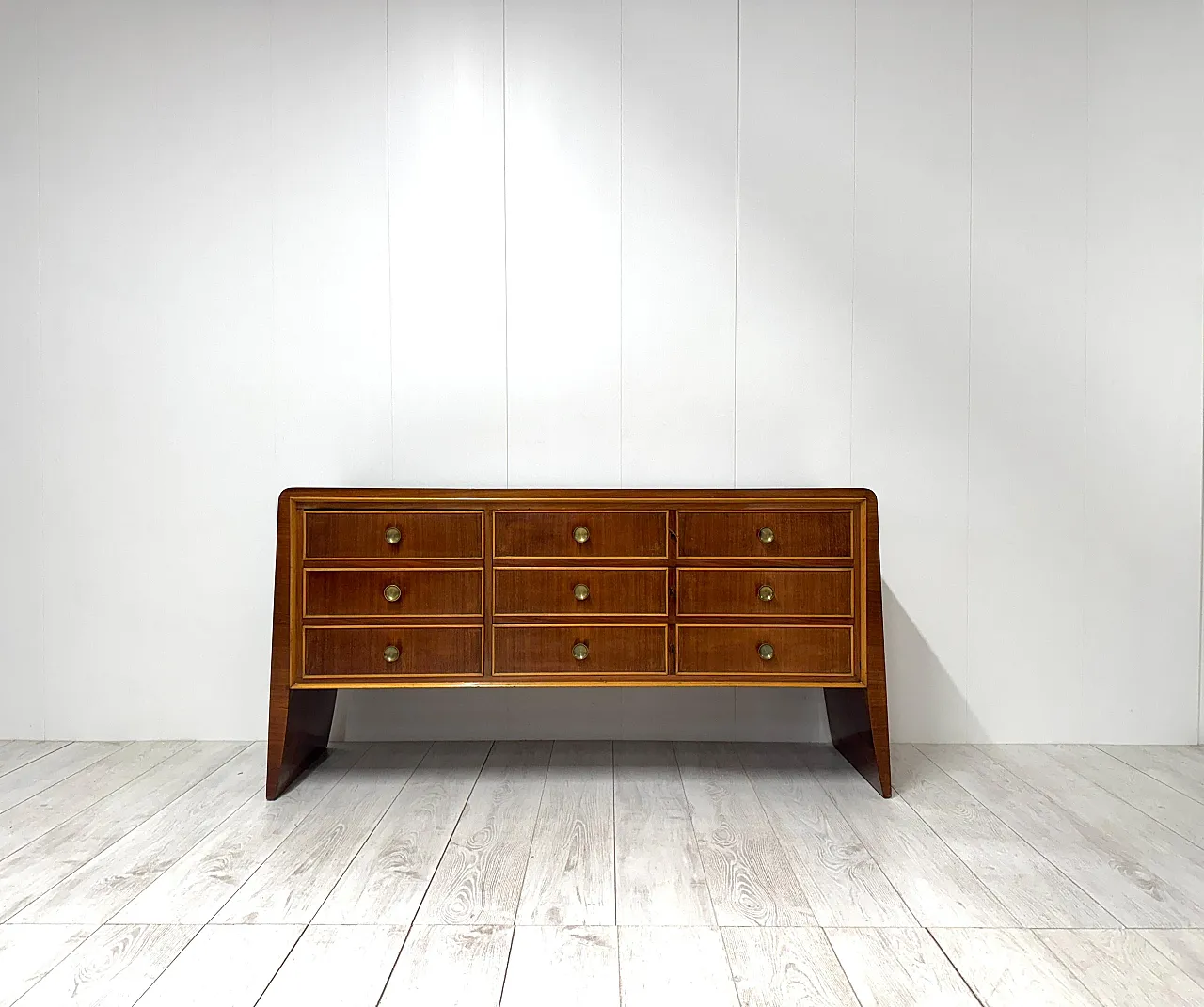 Mobile contenitore in legno di Paolo Buffa, anni '50 2