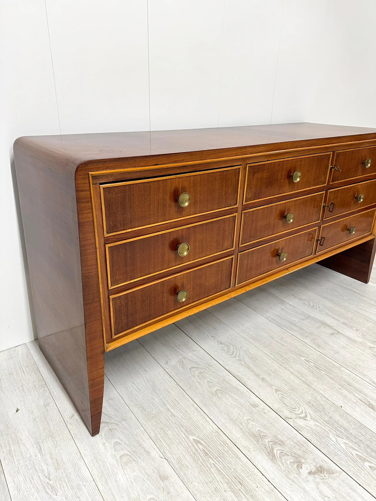 Mobile contenitore in legno di Paolo Buffa, anni '50 5