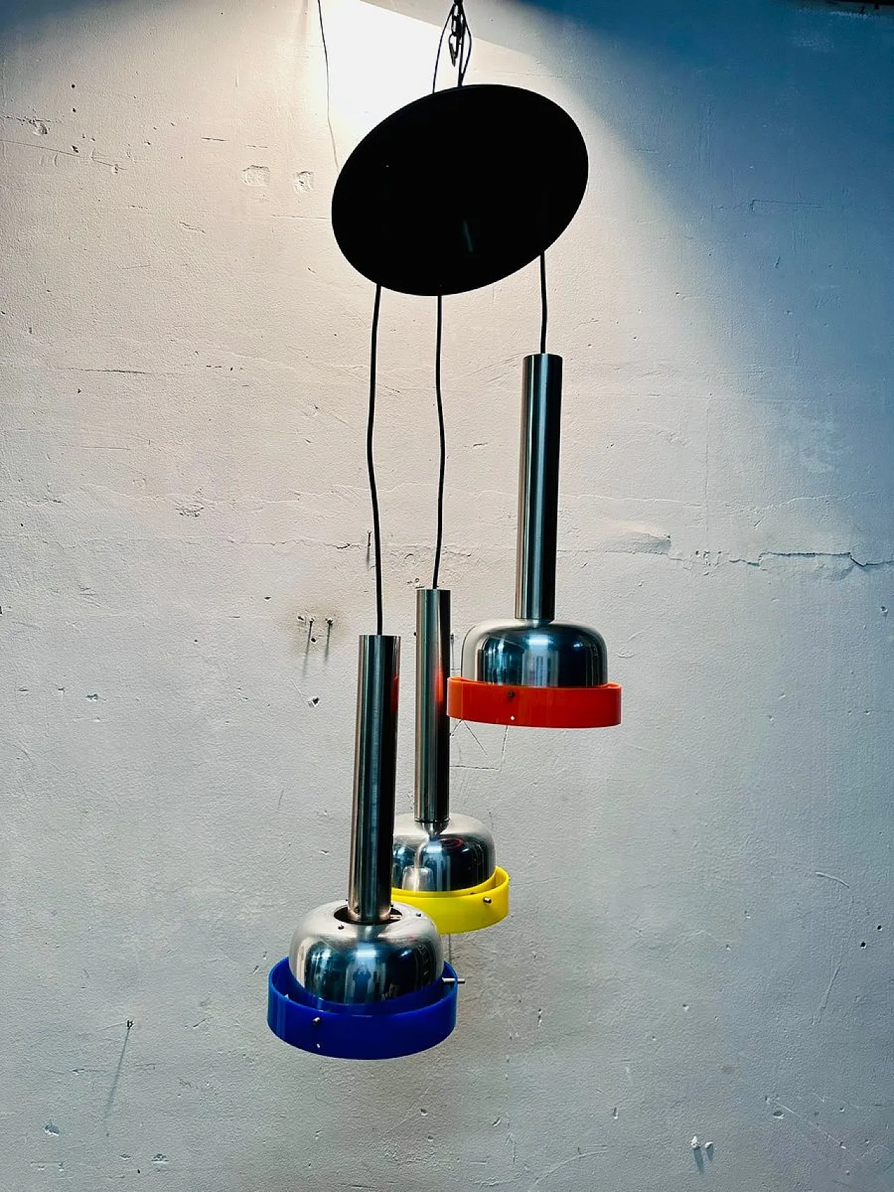 Lampada a sospensione vintage di Stilnovo, anni '70 4