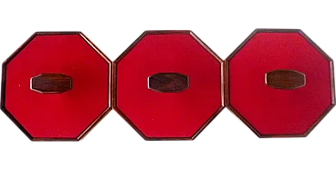 Attaccapanni Mid-Century con 3 ganci, anni '50