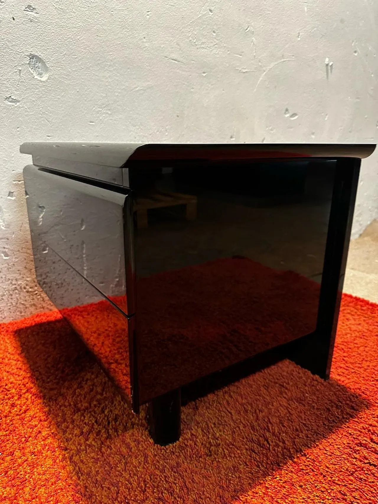 Pair of Bedside Tables in Wood, 1980s 4