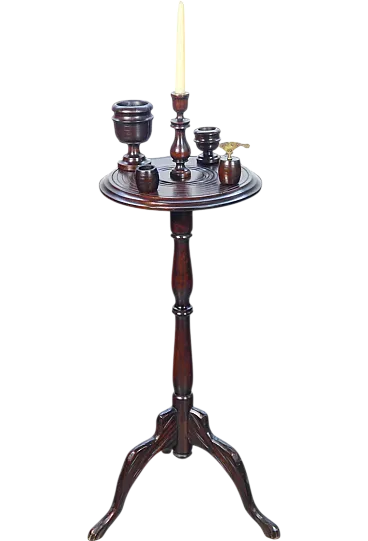 Tavolino da fumo in legno massello, fine '800