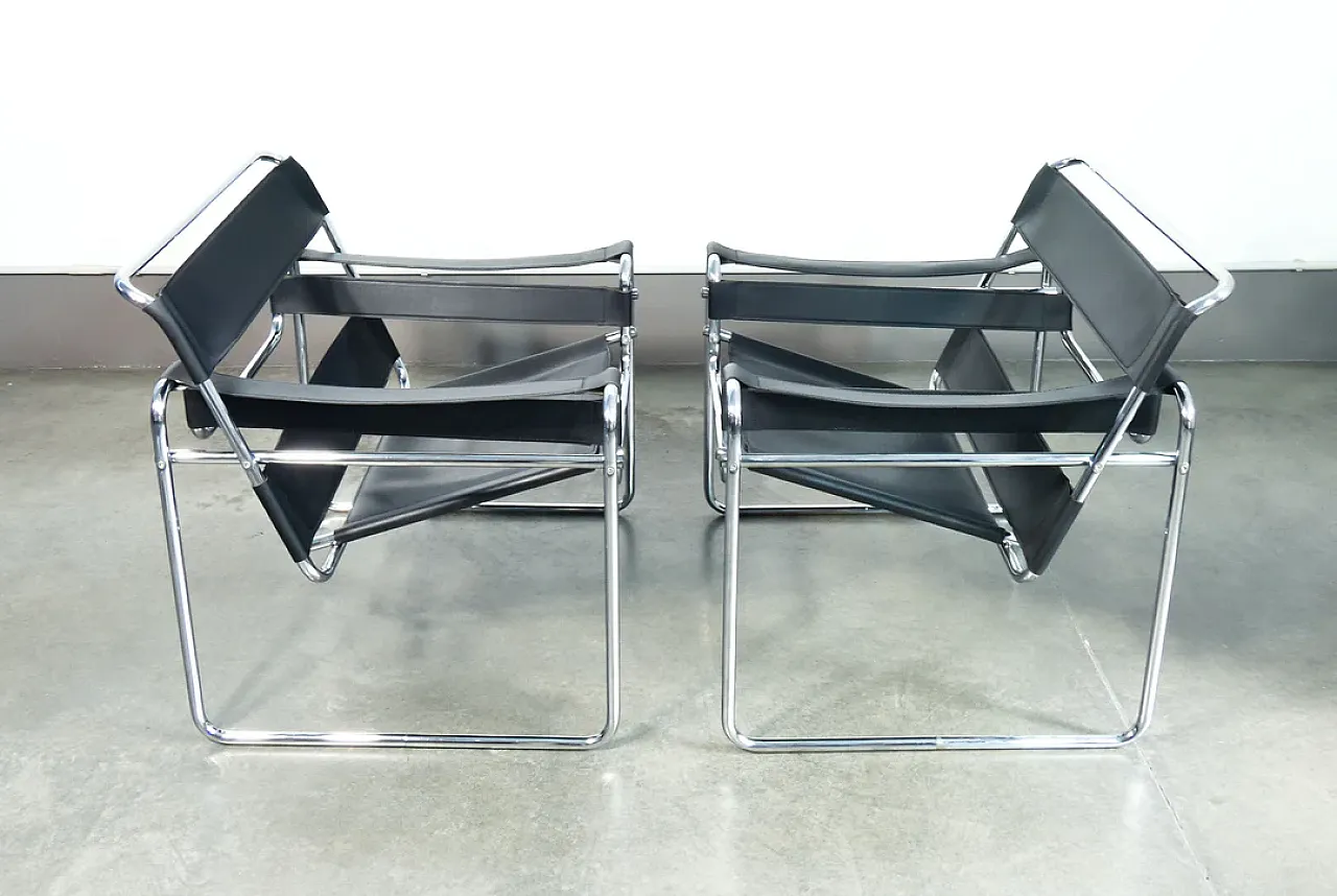 Pair of Wassily chairs by Marcel Breuer, 1970s 6