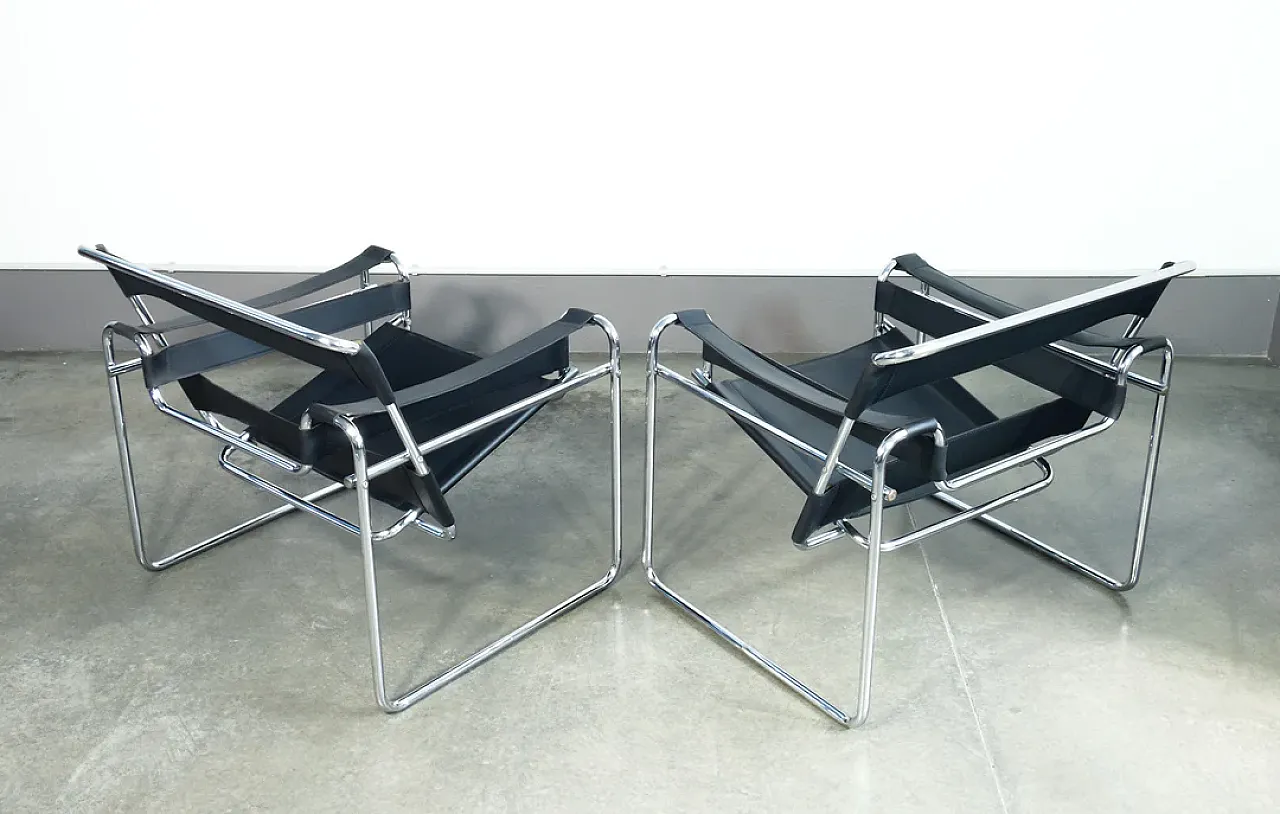 Pair of Wassily chairs by Marcel Breuer, 1970s 8