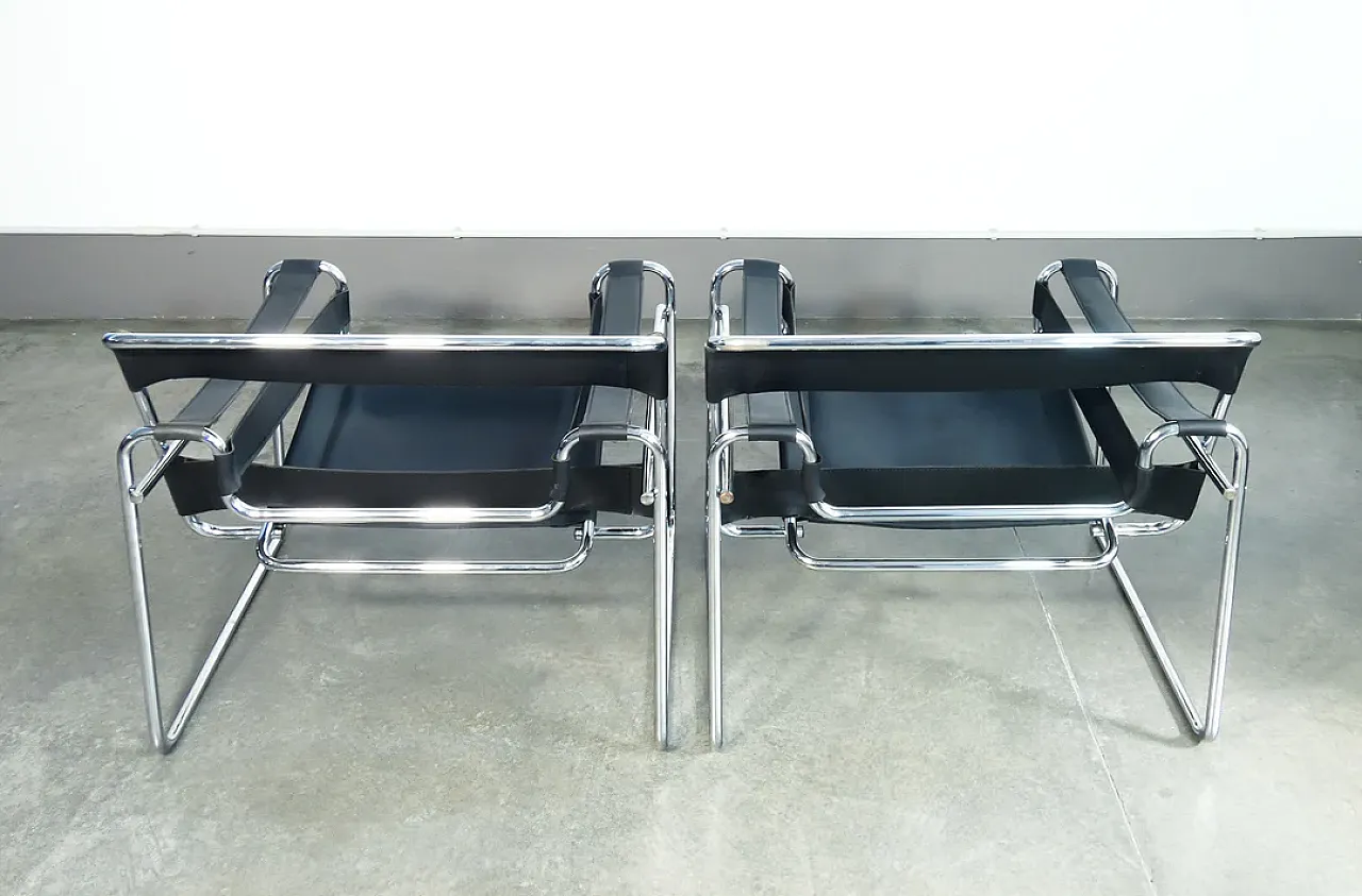 Pair of Wassily chairs by Marcel Breuer, 1970s 9