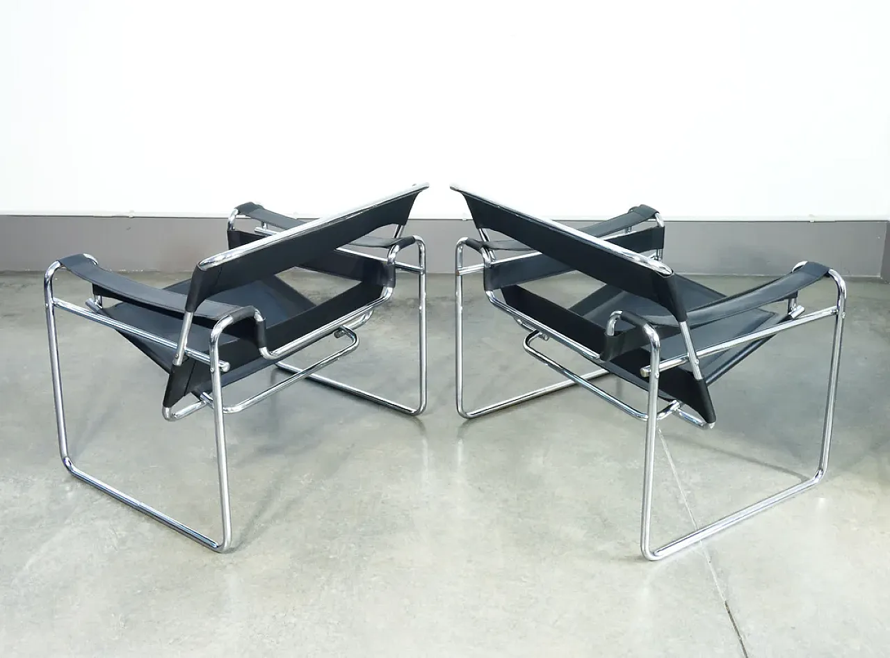 Pair of Wassily chairs by Marcel Breuer, 1970s 11