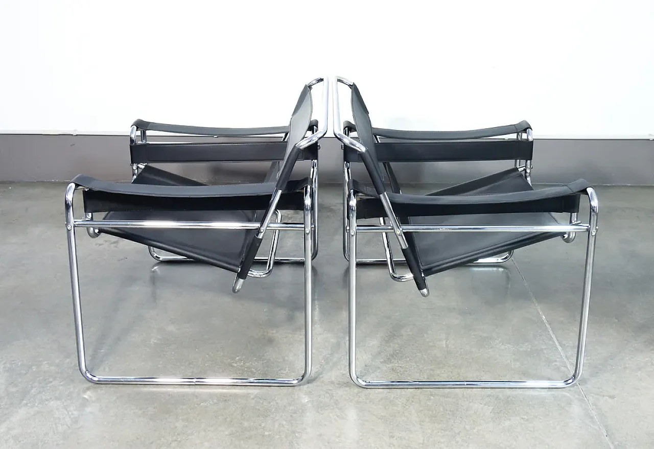 Pair of Wassily chairs by Marcel Breuer, 1970s 13