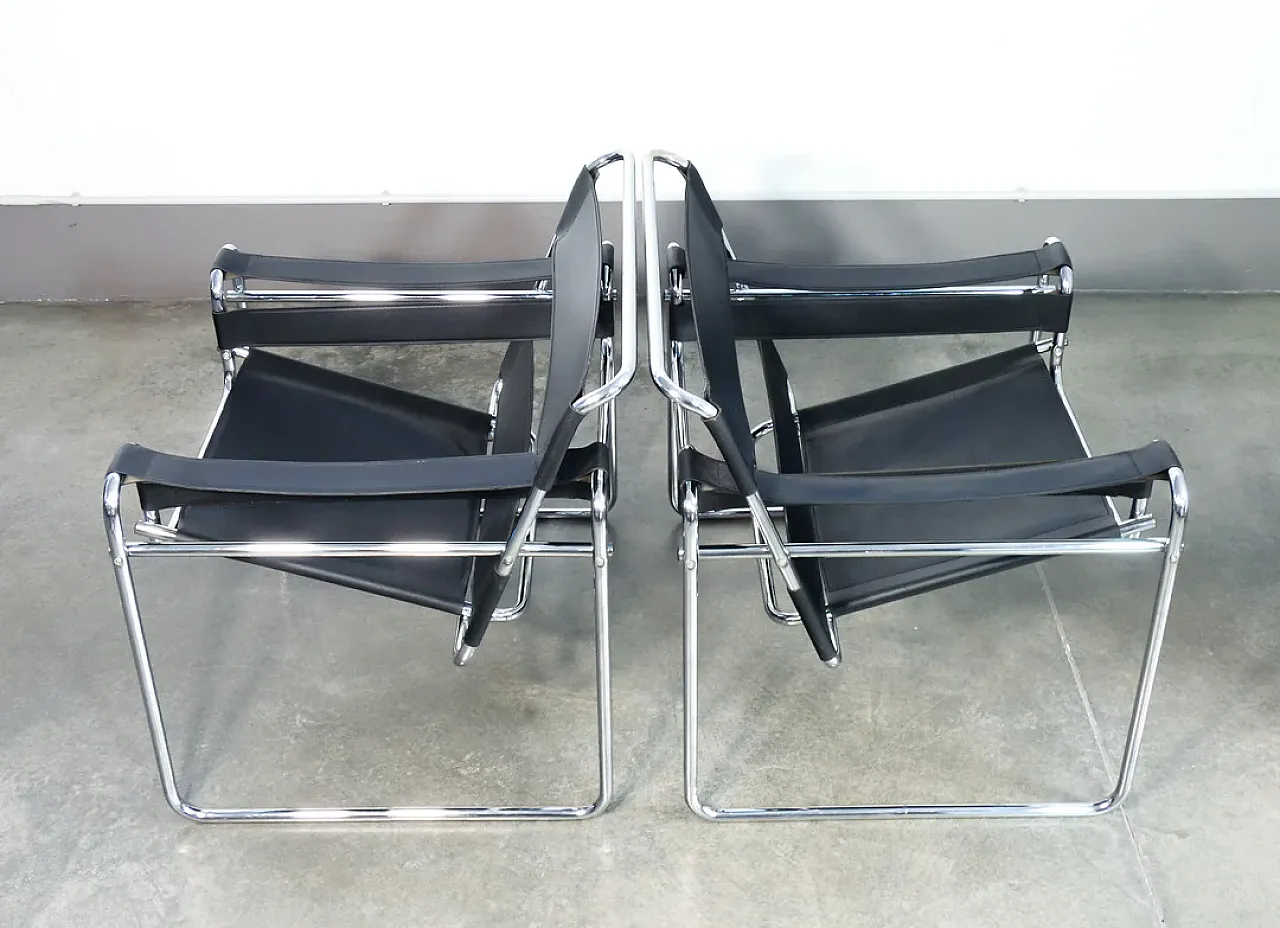 Pair of Wassily chairs by Marcel Breuer, 1970s 14