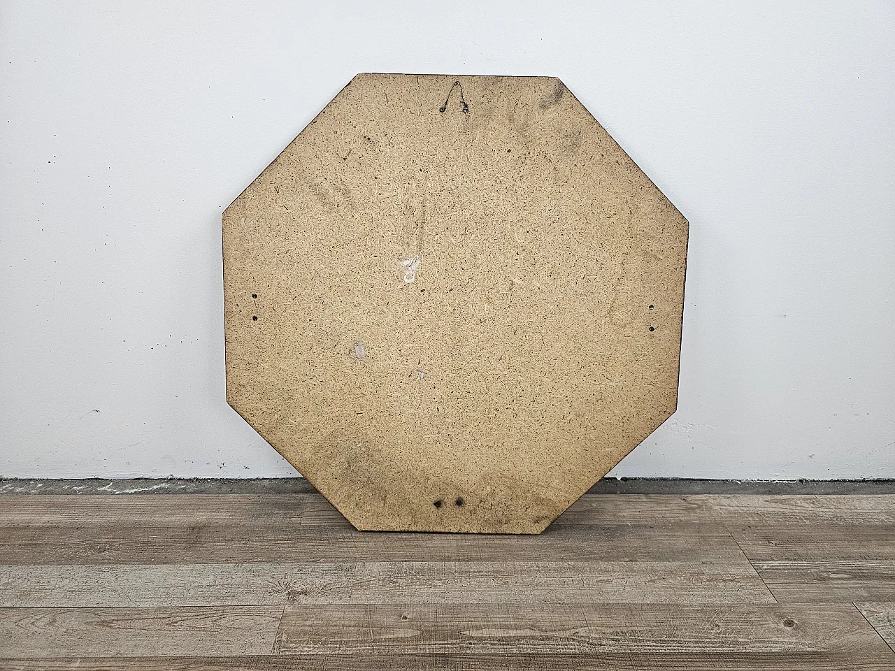 Octagonal mirror teak, 70s 13