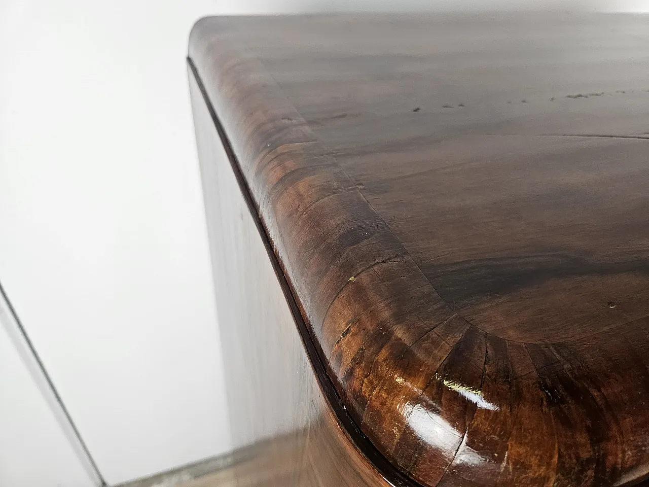 Credenza Art Decò Two doors in Moglio's Radica 1930s 6