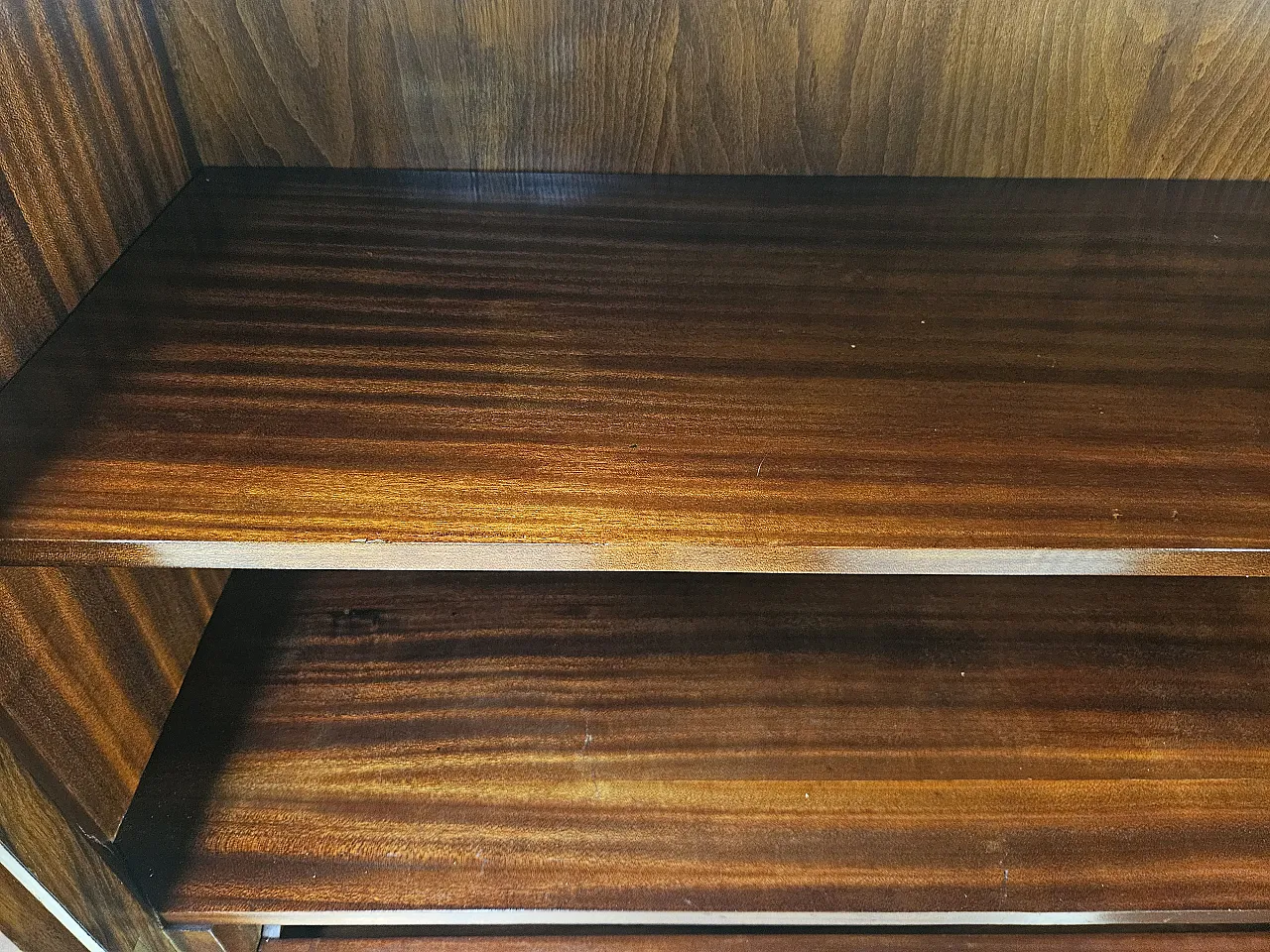 Credenza Art Decò Two doors in Moglio's Radica 1930s 17