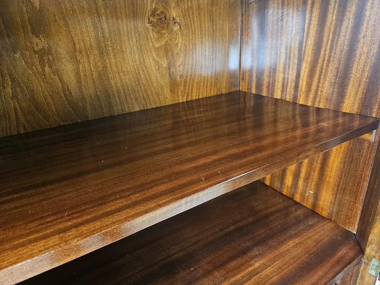 Credenza Art Decò Two doors in Moglio's Radica 1930s 18