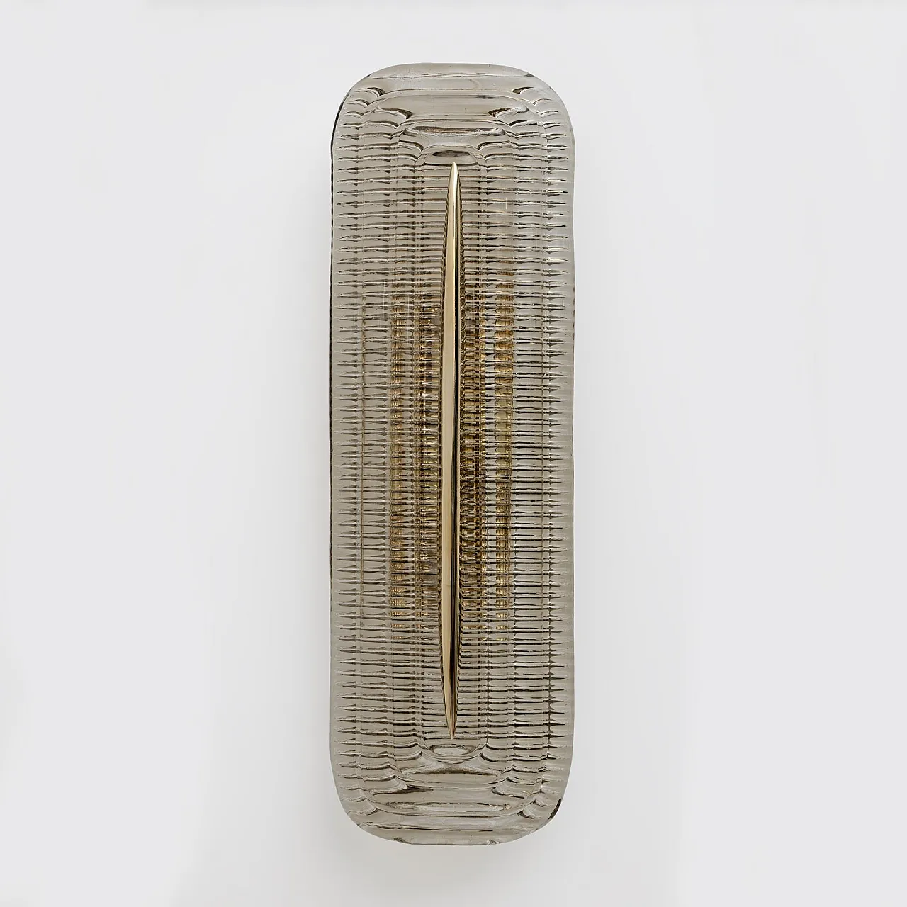 Pair of Murano glass and brass lamps, 2000s 2