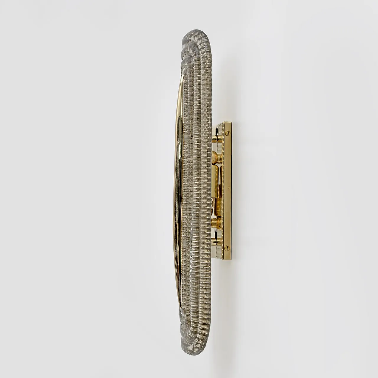 Pair of Murano glass and brass lamps, 2000s 6