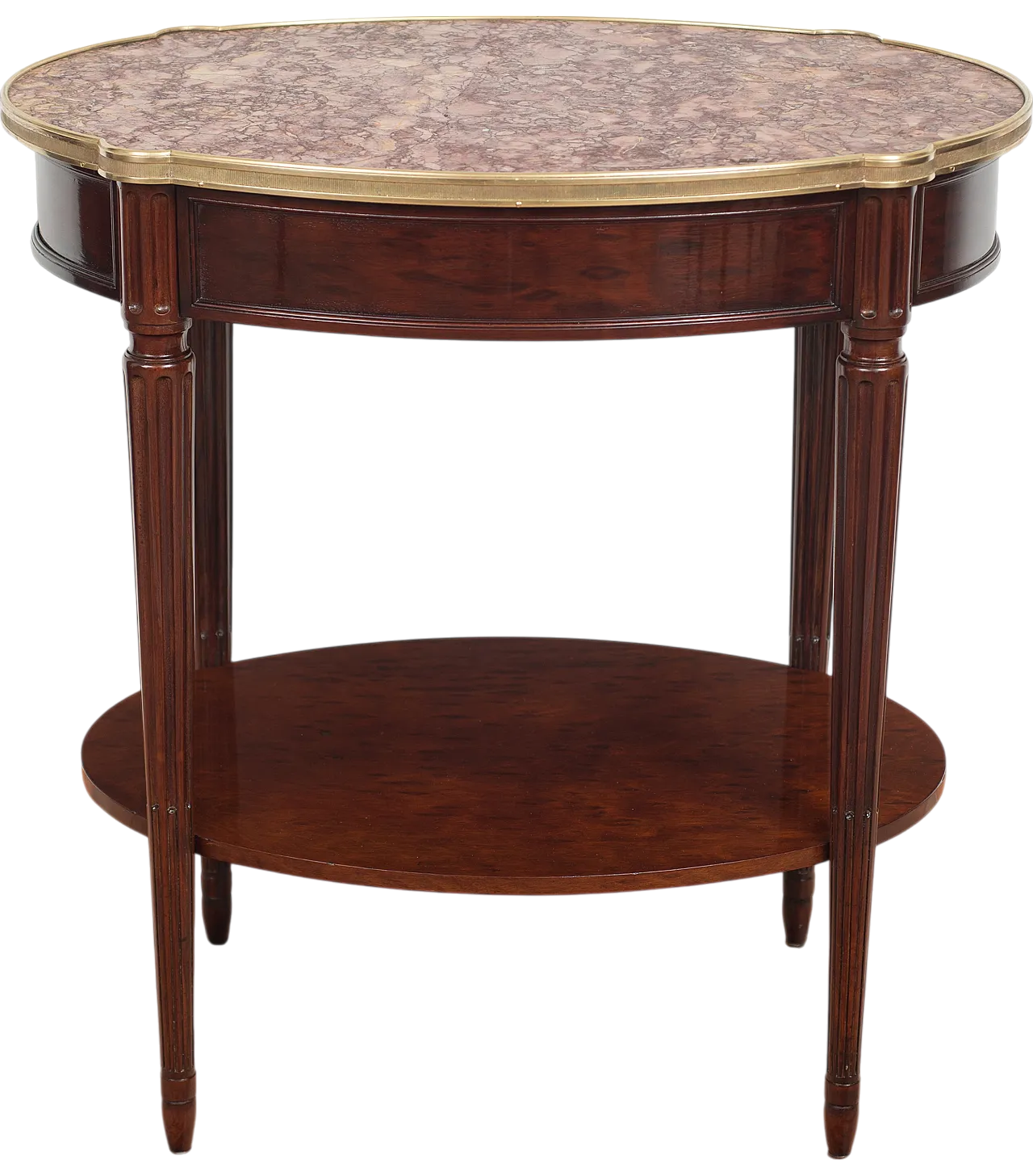Table Napoleon III French in mahogany with marble top, '800 6