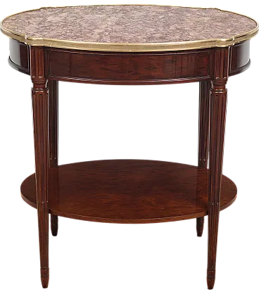 Table Napoleon III French in mahogany with marble top, '800