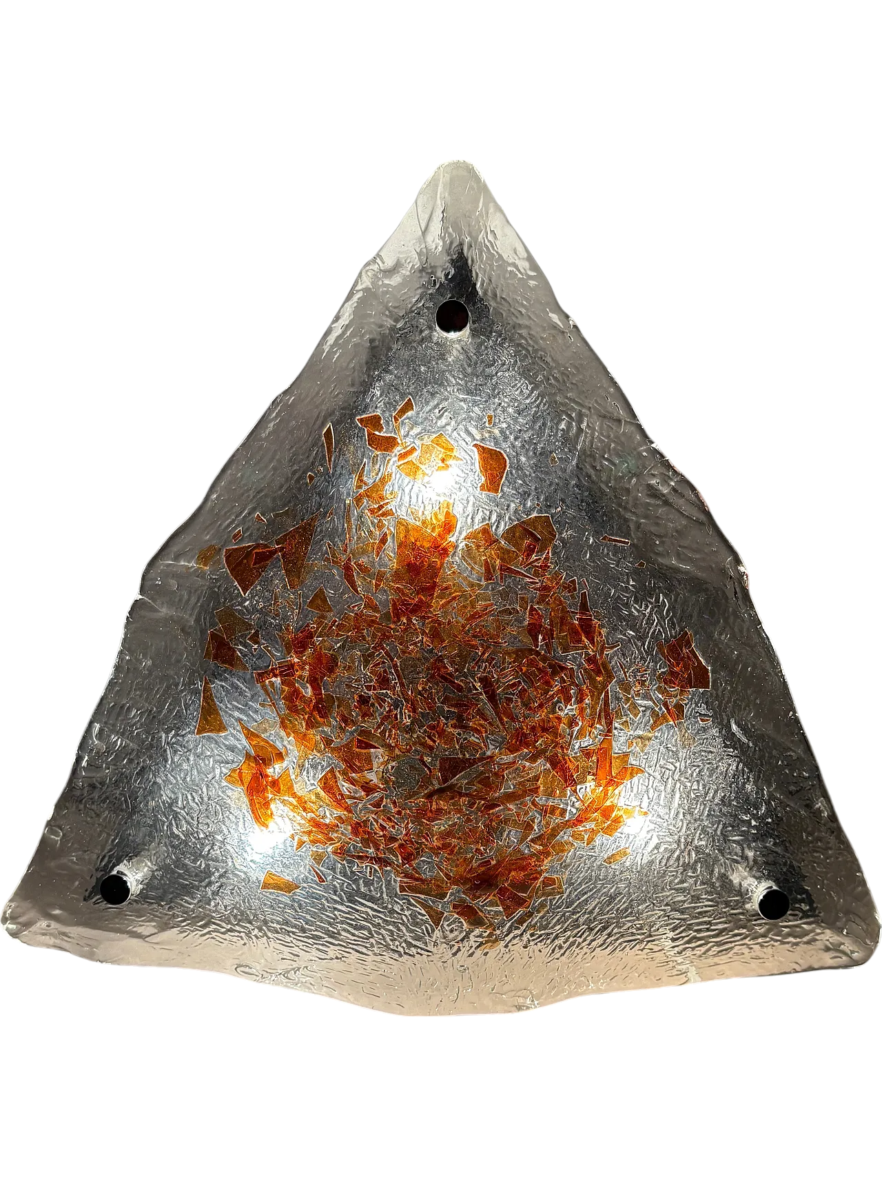 Applique triangolare vetro di Murano, anni '70 10