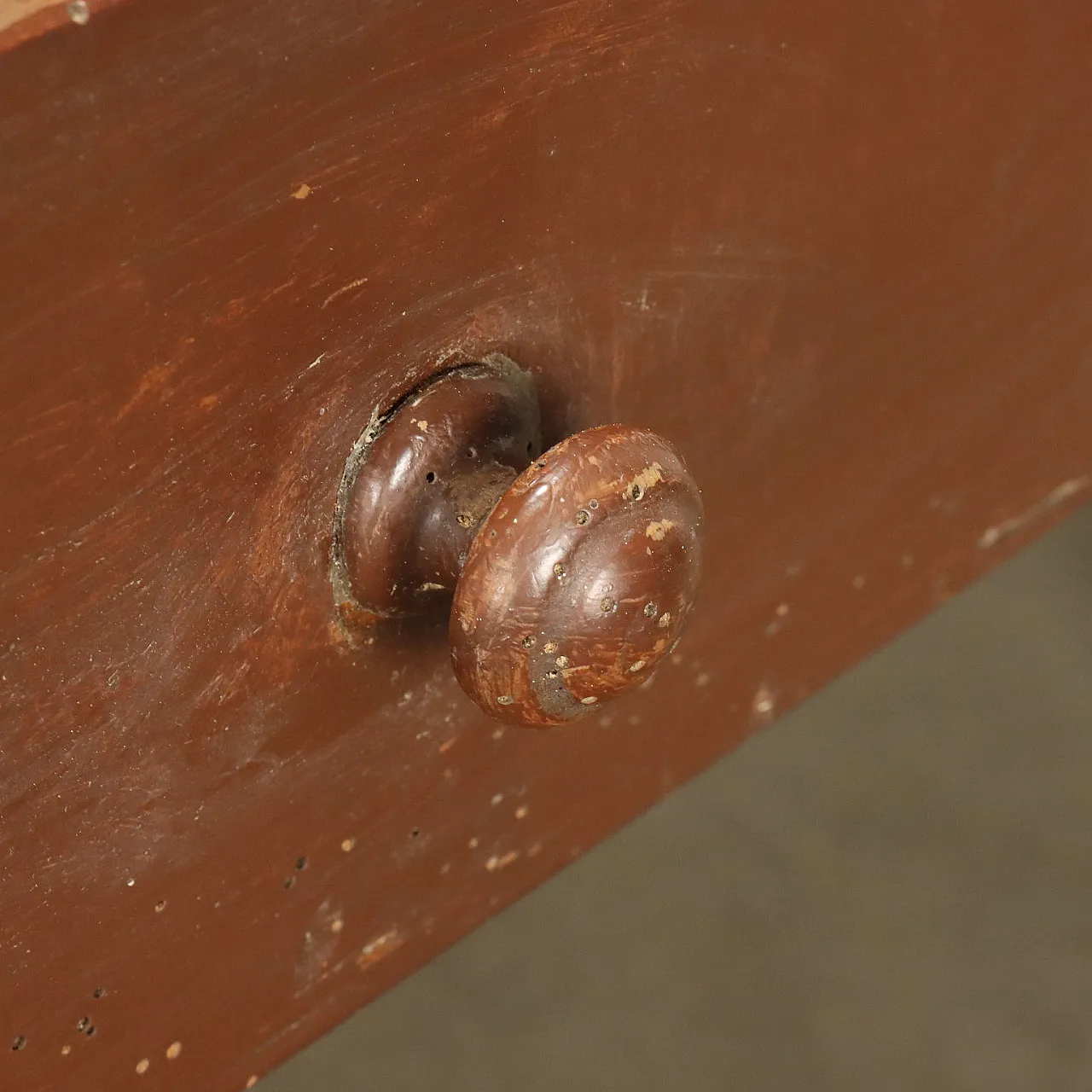 Table with cherry wood top and drawer, late 19th century 4