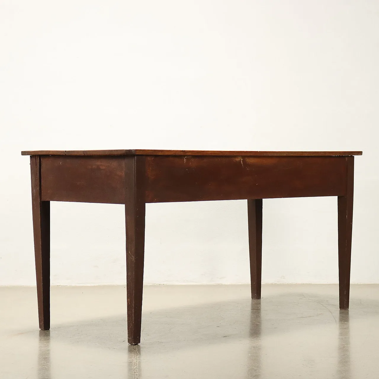 Table with cherry wood top and drawer, late 19th century 8