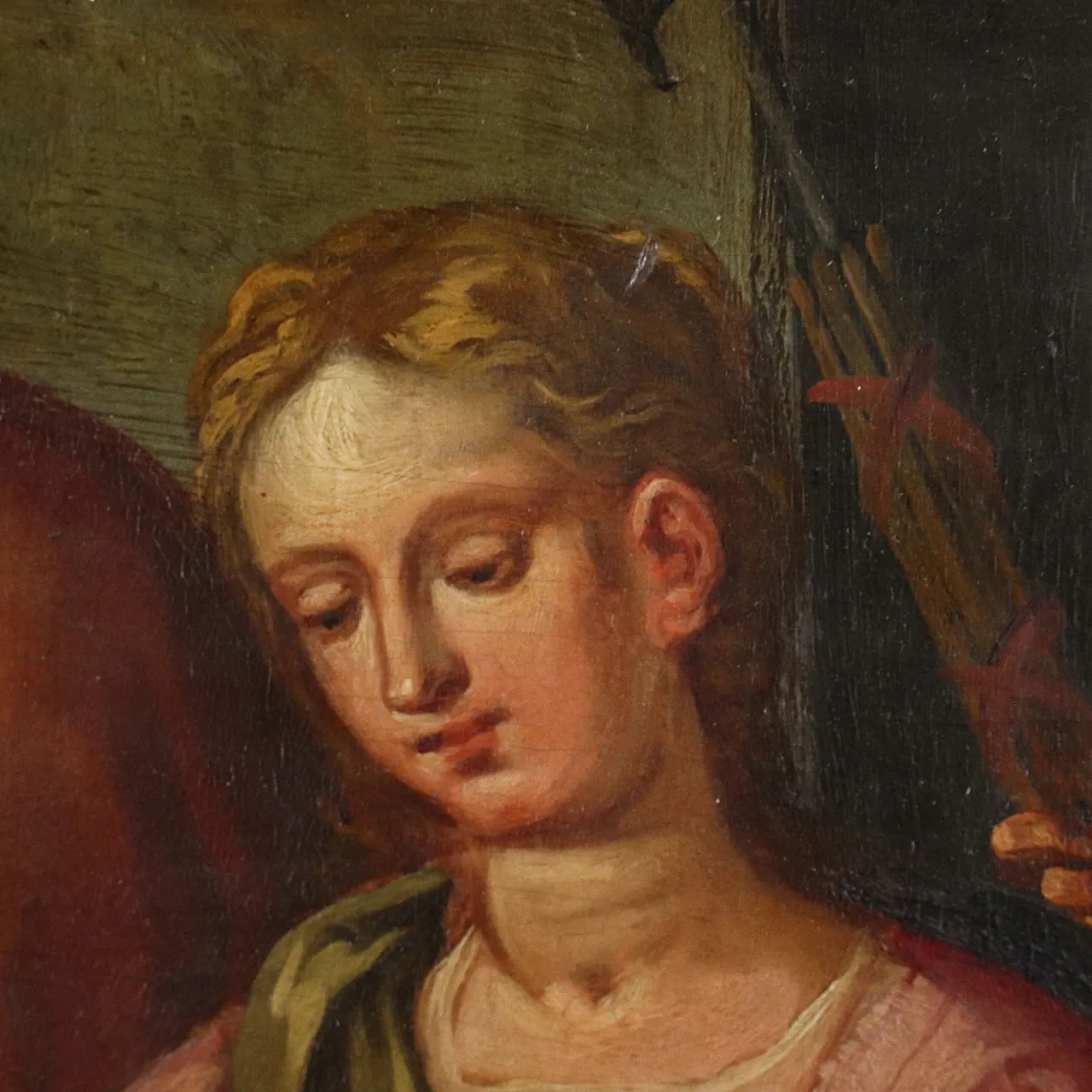 La continenza di Scipione, olio su tavola, '600 4