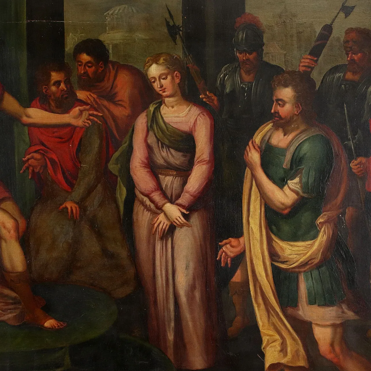 La continenza di Scipione, olio su tavola, '600 8