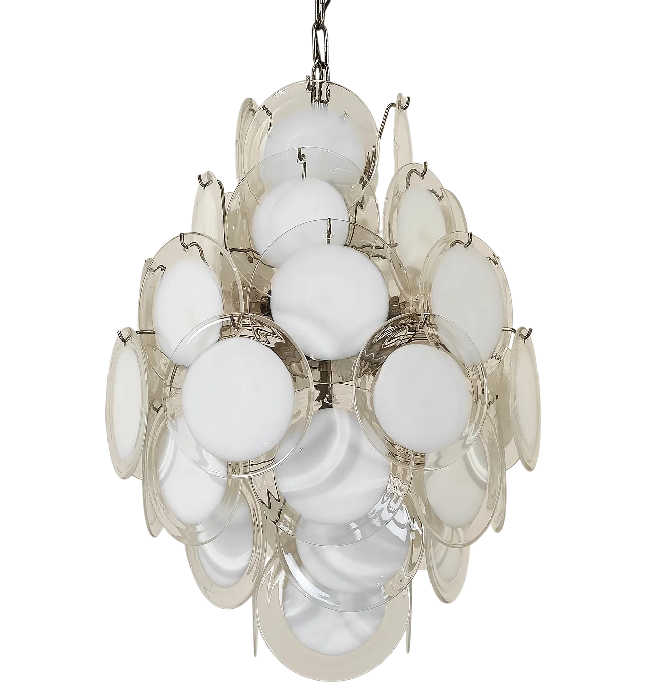 Lampadario di Vistosi Murano a 13 luci, anni '70 11