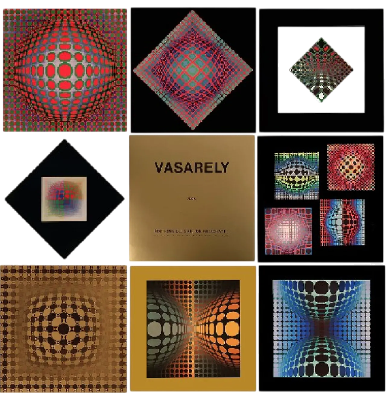 8 Vasarely héliogravure, 70s 11