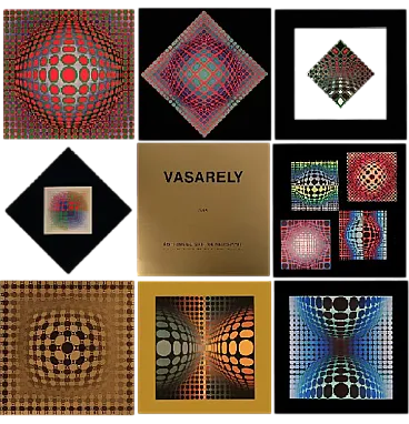 8 Vasarely héliogravure, 70s