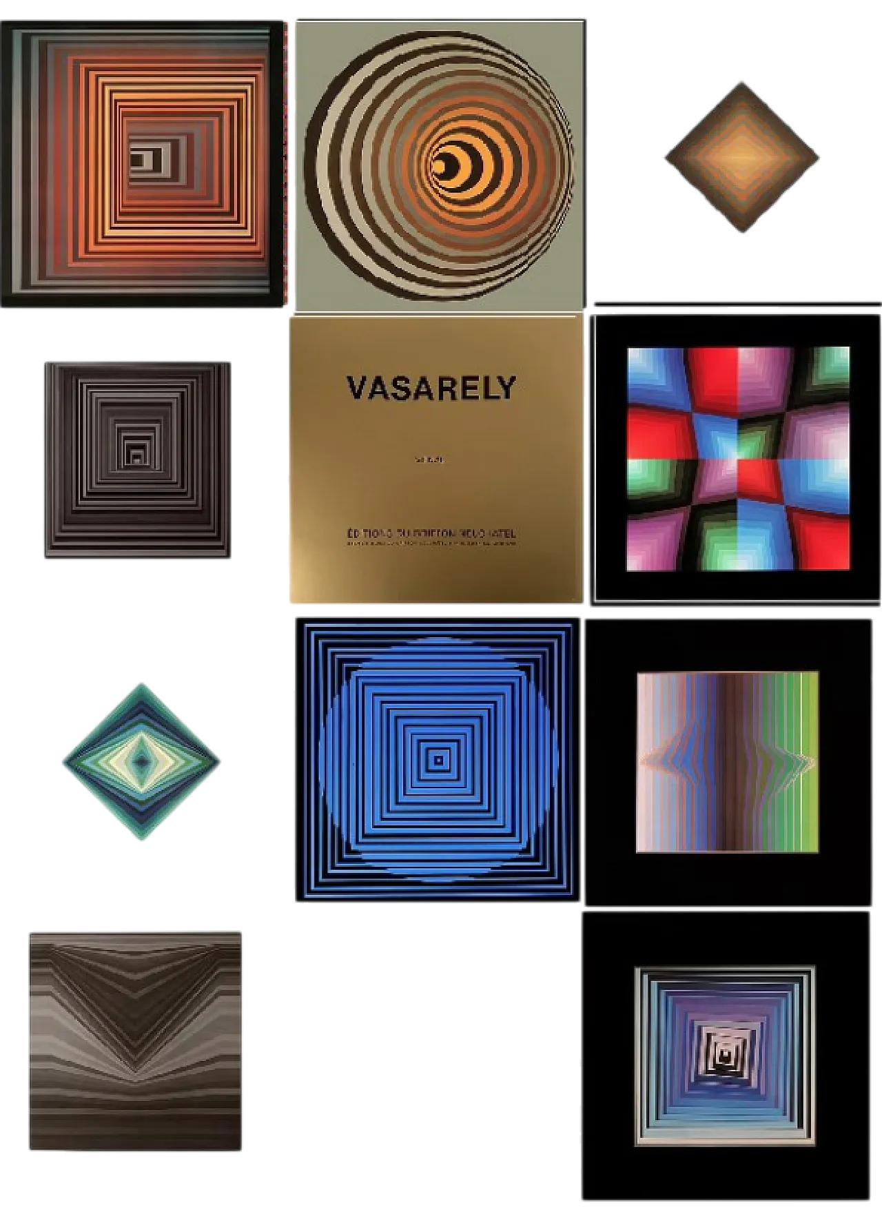 10 Heliogravure Vonal by Victor Vasarely, 70a 14