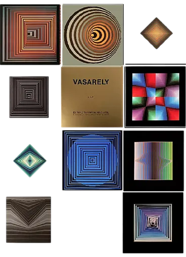 10 Heliogravure Vonal by Victor Vasarely, 70a