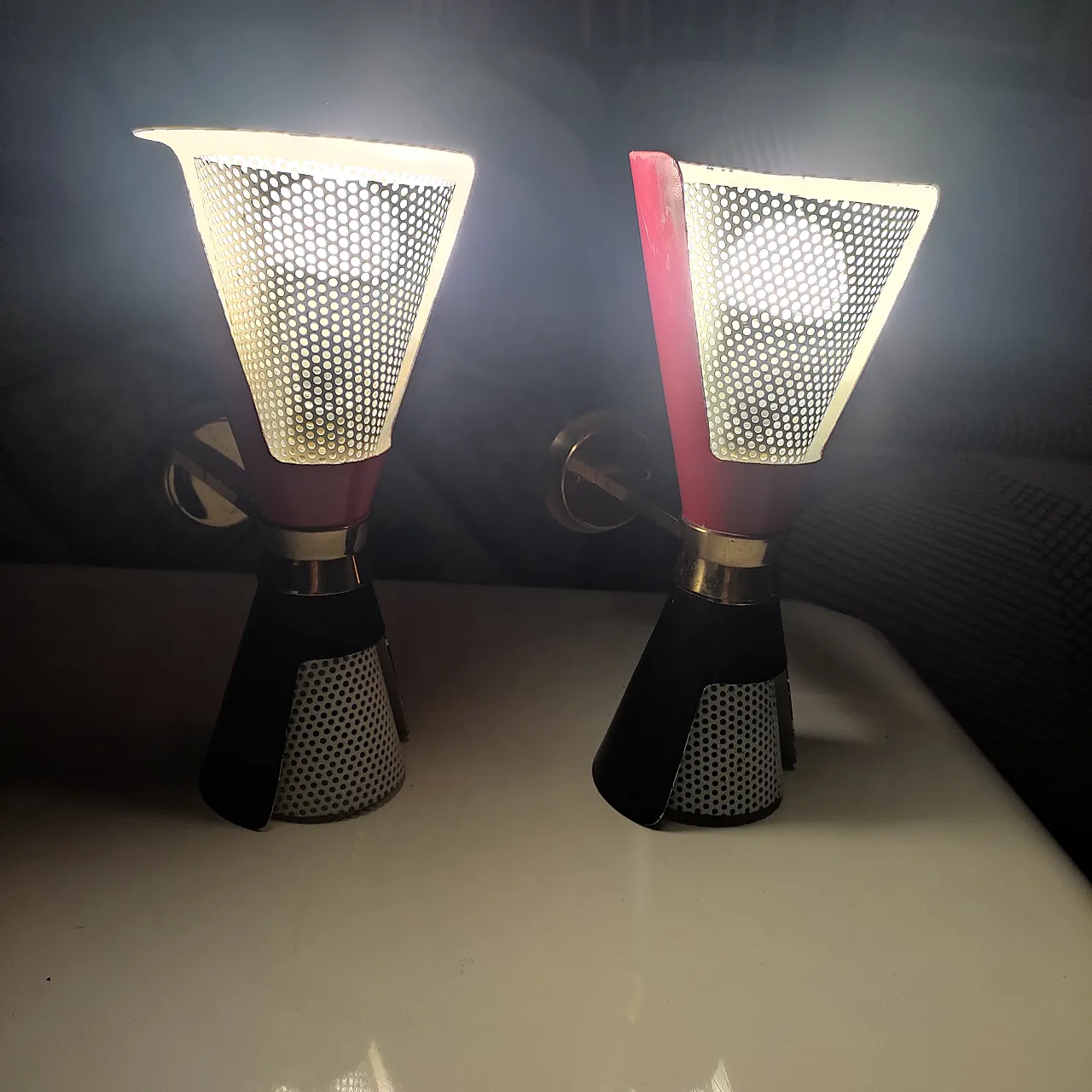 Pair of wall lamps by Angelo Lelli, 1954 5