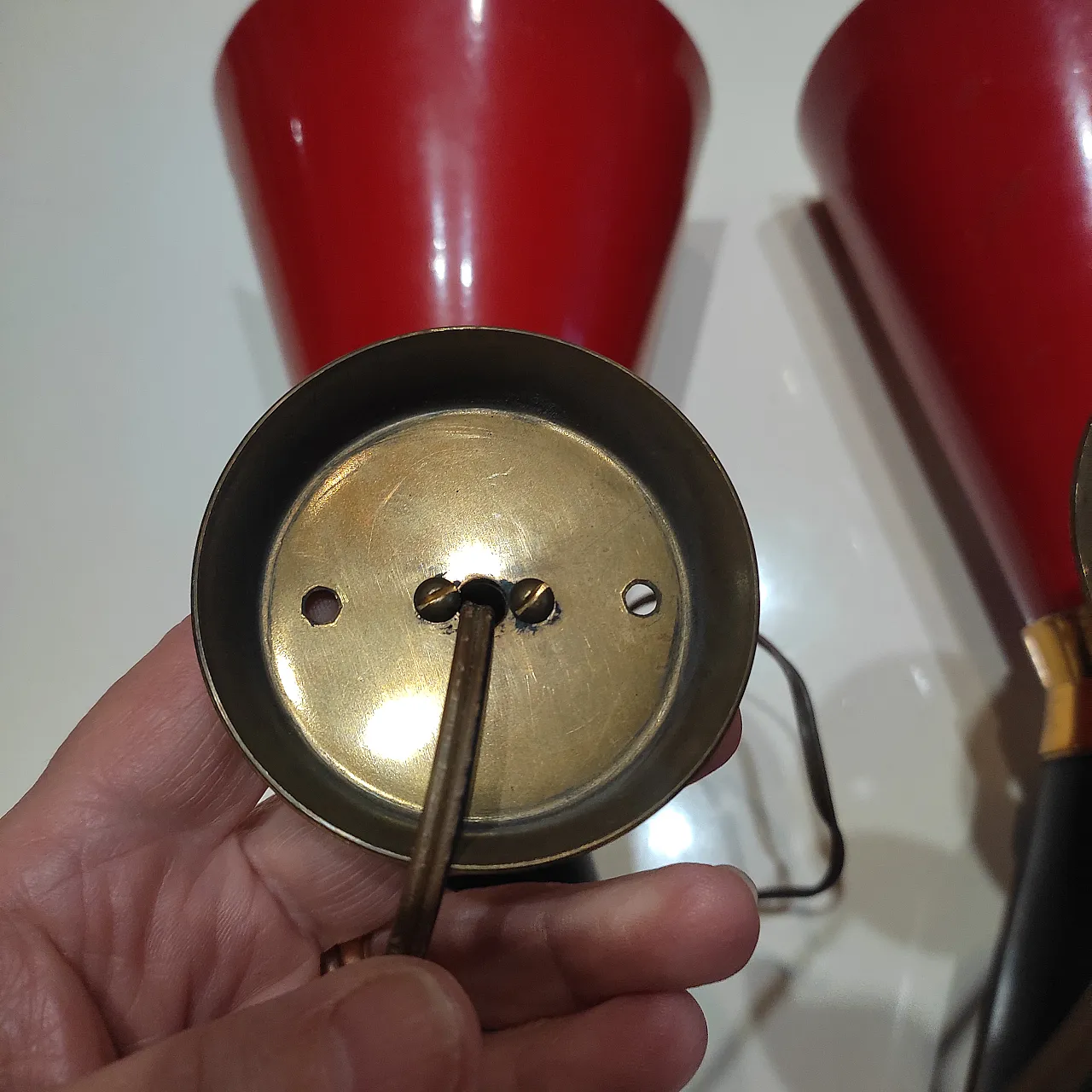 Pair of wall lamps by Angelo Lelli, 1954 13