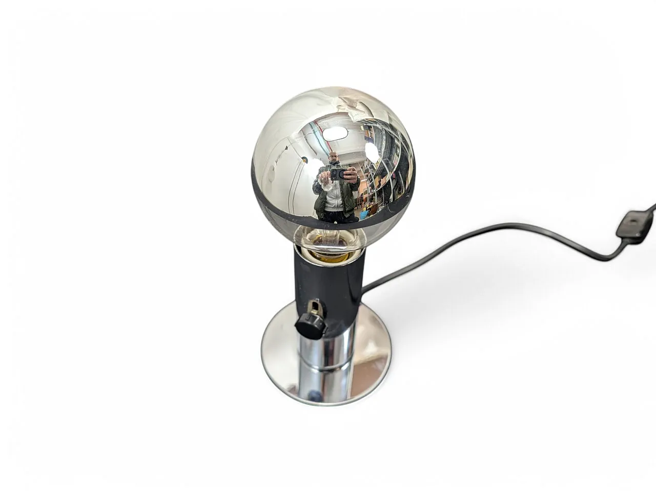 Style steel table lamp, 1970s 2