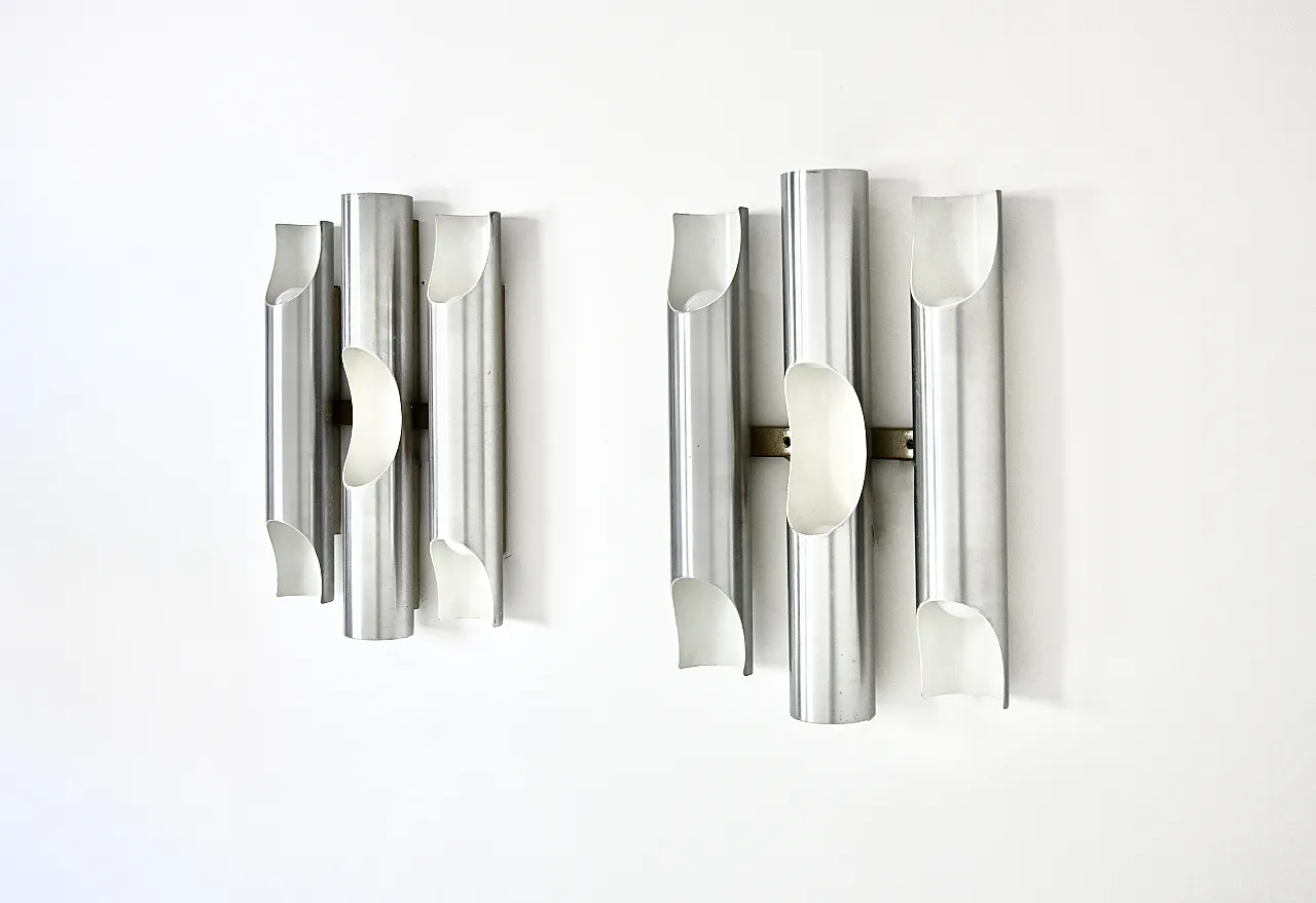 Pair of Fuga Wall Lamps by Maija Liisa Komulainen for Raak, 1970s 5