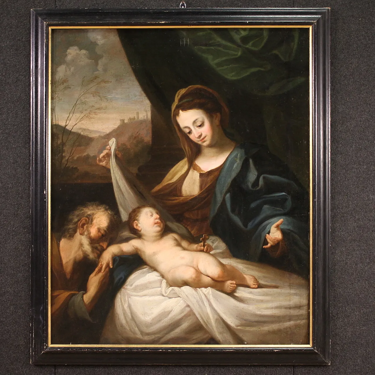 Holy Family, oil on canvas, 17th century, 1